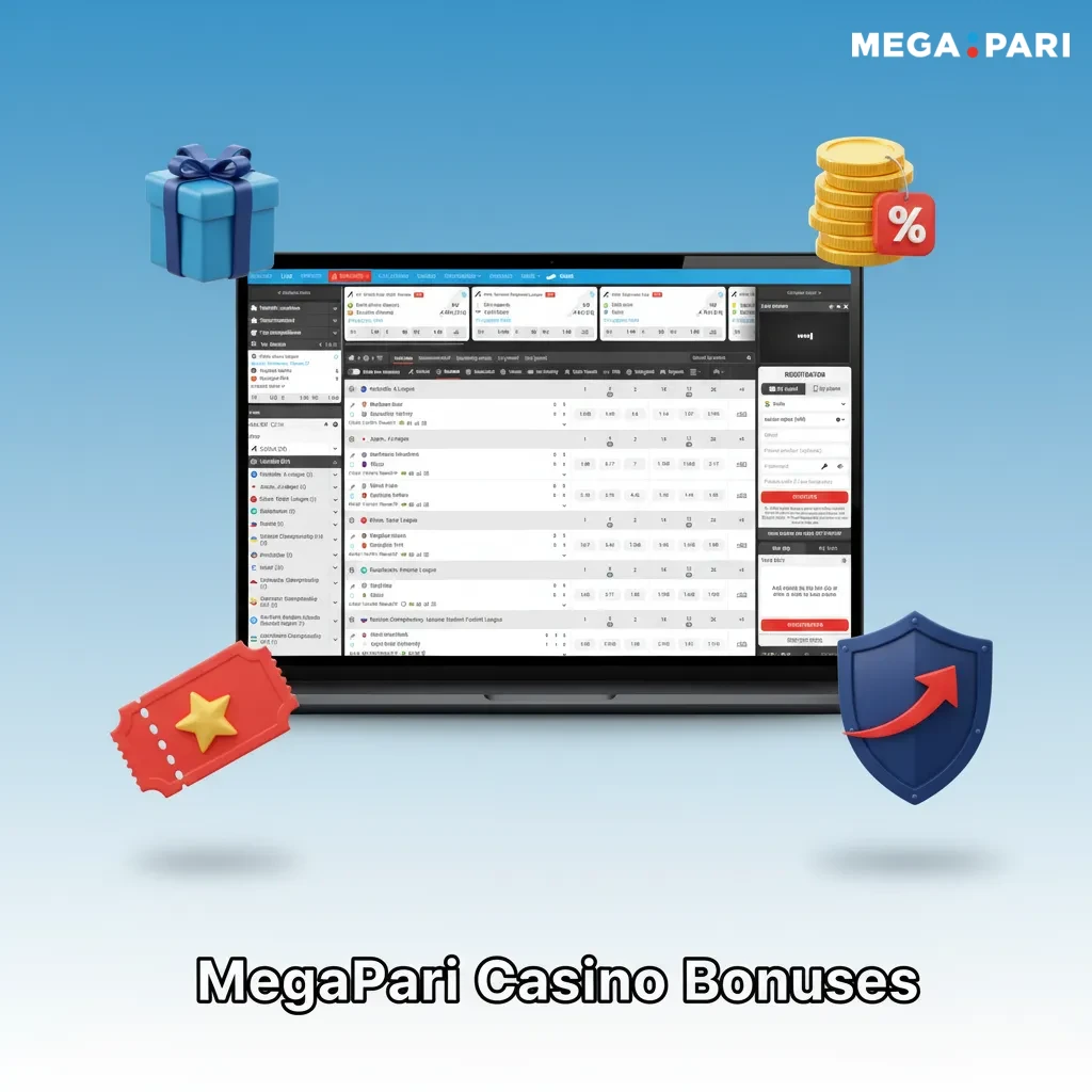 MegaPari bonuses: weekly 50% reload +50 free spins, daily spins, Drops & Wins, live cashback, high roller, Game of the Week