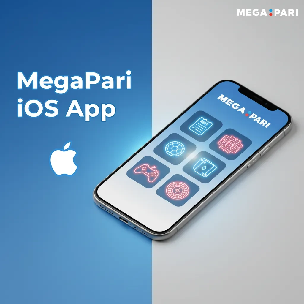 MegaPari iOS app on iPhone and iPad, iOS 12+, ~100MB; bet, play slots, live casino with fast odds and quick deposits.