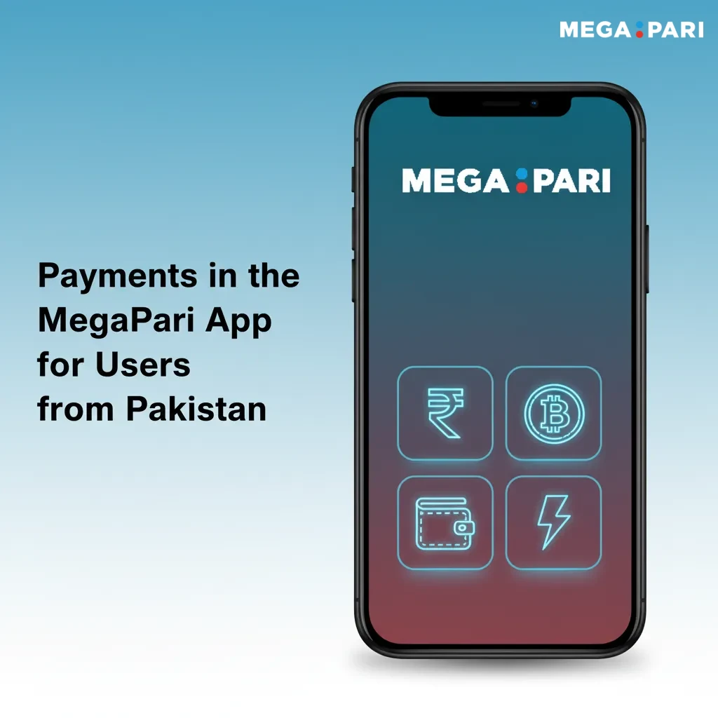 Pakistan MegaPari payments: Visa, Mastercard; AstroPay, Skrill, Neteller; bank transfer; BTC, ETH, LTC, USDT instant deposits