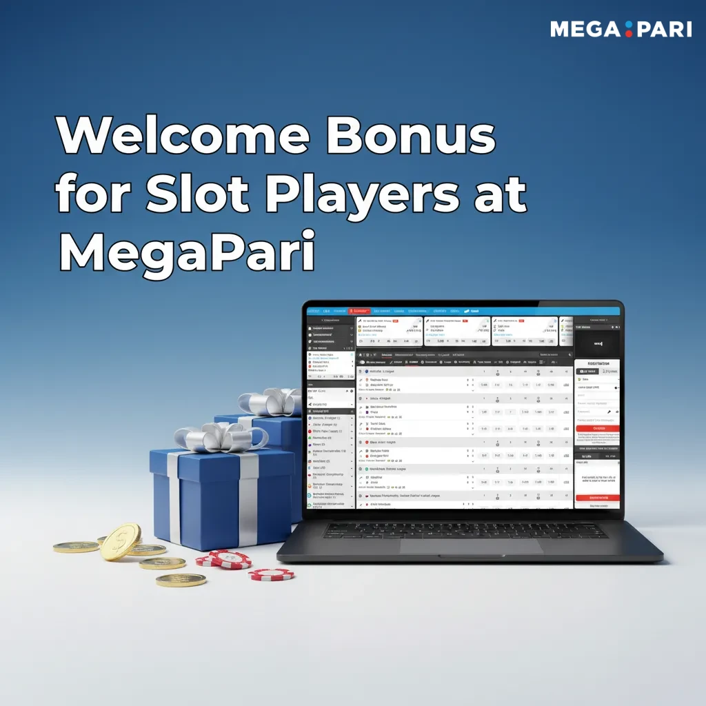 MegaPari slots welcome bonus banner: 200% up to 427,909 PKR + 150 Free Spins; weekly reloads, cashback, Drops & Wins, VIP